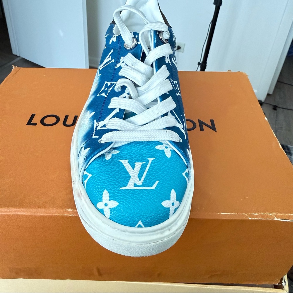 Louis Vuitton Turquoise Monogram Sneakers